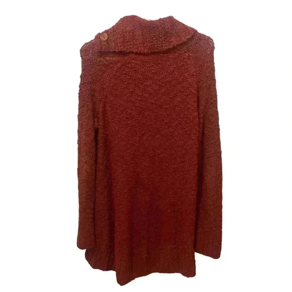 Anthropologie Moth Cable Knit Mock Neck Sweater Size Medium - Picture 2 of 7